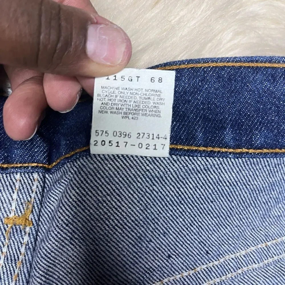 Levi’s 517 vintage Made in USA  Orange Tab blue jeans sz 36X30